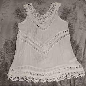 Cupshe White Bikini Cover Up with Delicate Detailing